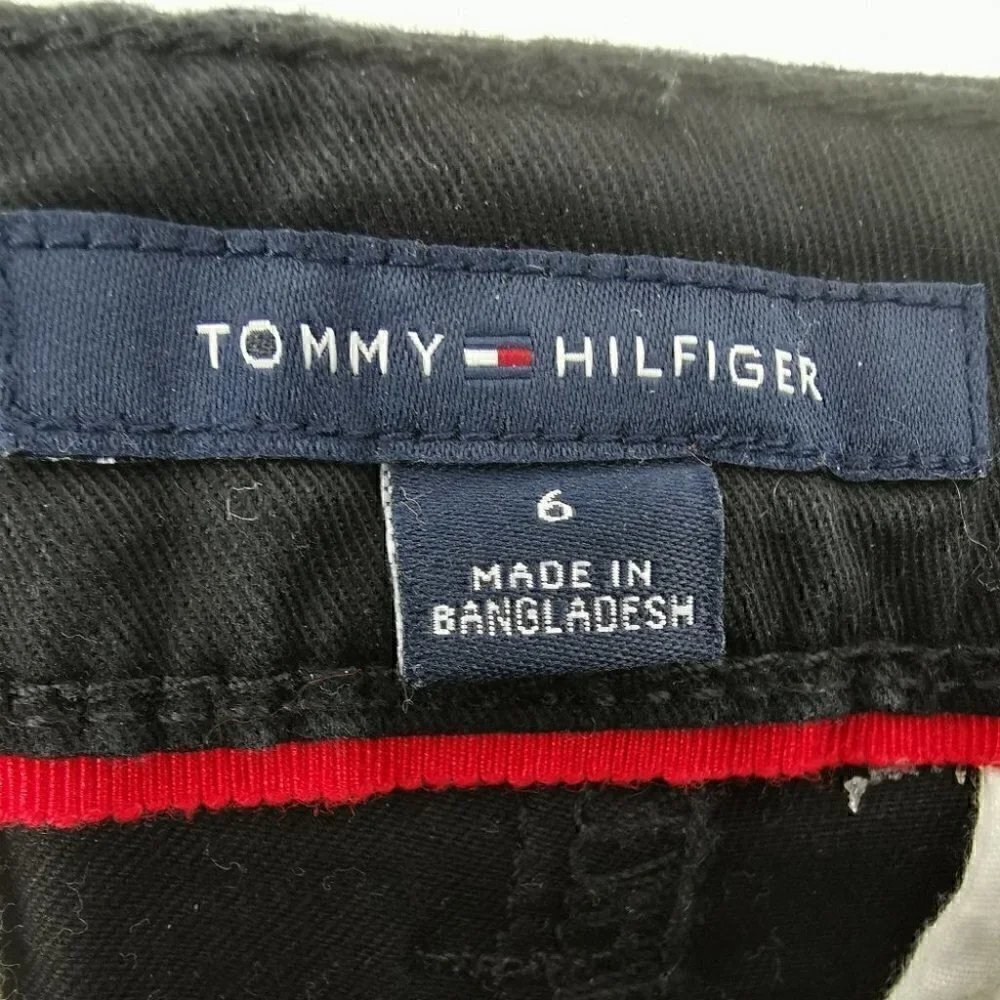 Tommy Hilfiger Women's 6 Mid Cotton Zipper Pants
